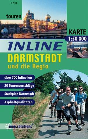 Inline-Darmstadt und die Regio: Inlinetouren-Freizeitkarte für Inlineskating 1:50000