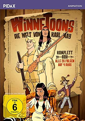 WinneToons - Die Welt von Karl May - Komplettbox / Die komplette 26-teilige Serie um die Abenteuer von Winnetou und Old Shatterhand (Pidax Animation) [4 DVDs]