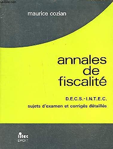 Annales de fiscalité