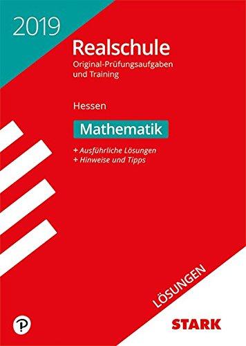 Lösungen zu Original-Prüfungen und Training Realschule - Mathematik - Hessen