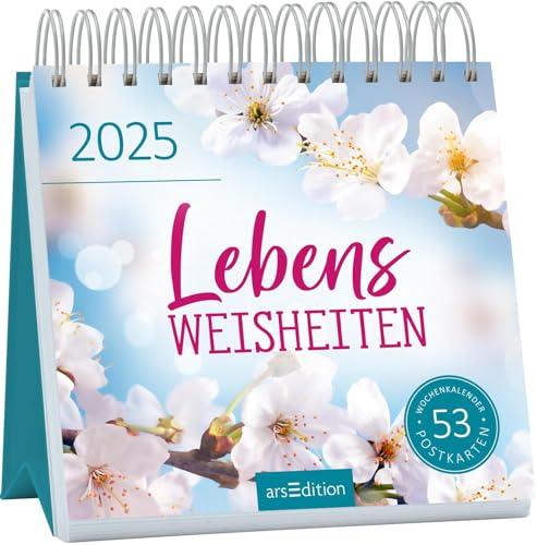 Postkartenkalender Lebensweisheiten 2025: Wochenkalender 2025, 53 Postkarten für mehr Inspiration