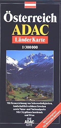 ADAC LänderKarte Österreich 1:300.000 mit Ortsregister (ADAC Länderkarten)