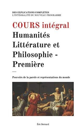 Cours intégral: Humanités, Littérature et Philosophie - Première