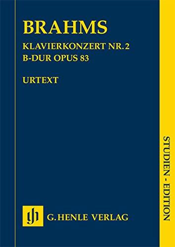 Klavierkonzert Nr. 2 B-dur op. 83, Studien-Edition