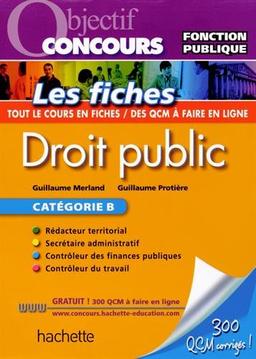 Droit public : catégorie B