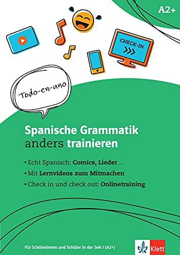 Grammatiktrainer Spanisch A2+: Grammatik-Schülerarbeitsheft + Online