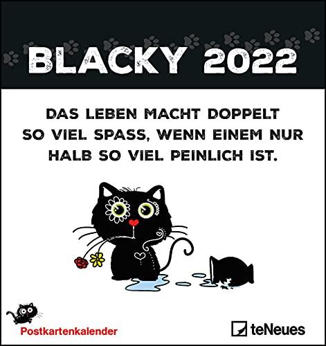 Blacky 2022 - Postkarten-Kalender – Kalender-mit-Postkarten - zum-raustrennen - 16x17