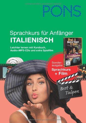 PONS Sprachkurs für Anfänger Italienisch: Leichter lernen mit Buch, Film und Audio-CDs