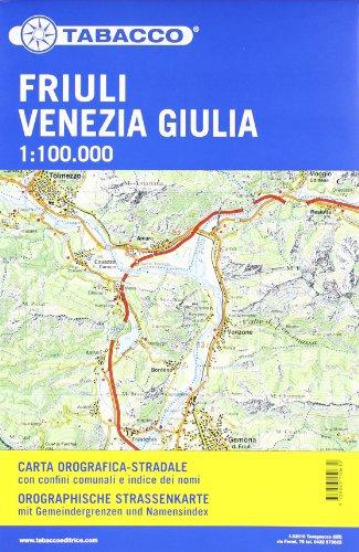 Straßenkarte Friuli Venezia Giulia: Straßenkarte Tabacco. 1:100000