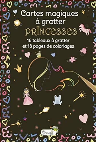 Princesses : 16 tableaux à gratter et 18 pages de coloriages