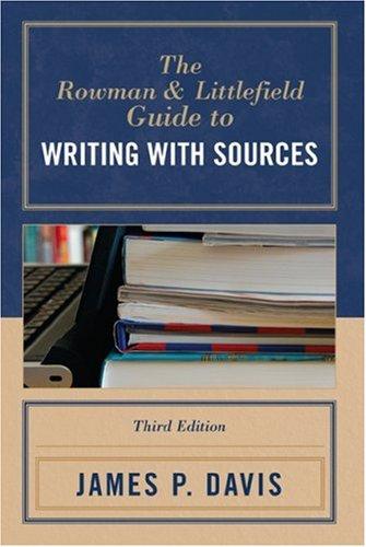 Davis, J: The Rowman and Littlefield Guide to Writing with S