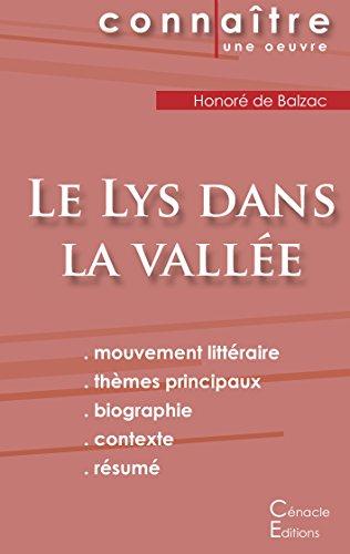 Fiche de lecture Le Lys dans la vallée de Balzac (Analyse littéraire de référence et résumé complet)