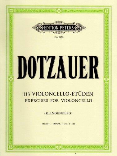 113 Violoncello-Etüden - Heft 1: Nr. 1 -34