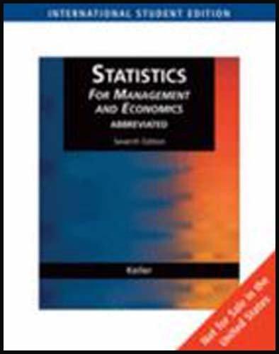 Abbreviated Edition with Data Set CD-ROMS (Managerial and Economic Statistics)