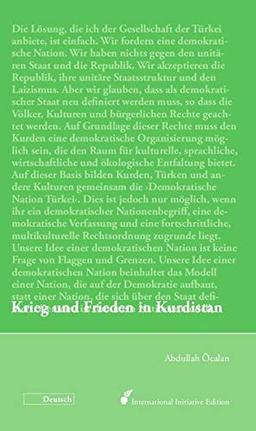 Krieg und Frieden in Kurdistan: Perspektiven für eine politische Lösung der kurdischen Frage