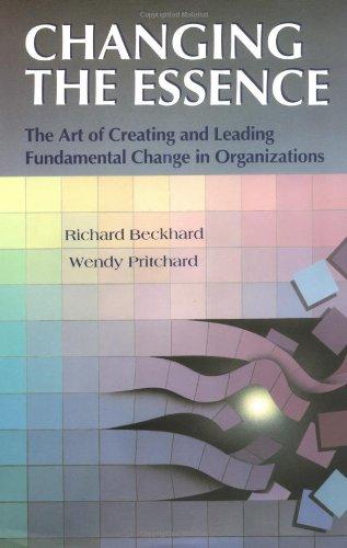 Changing the Essence: The Art of Creating and Leading Environmental Change in Organizations: The Art of Creating and Leading Fundamental Change in ... BASS NONPROFIT & PUBLIC MANAGEMENT SERIES)