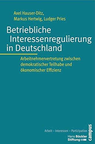 Betriebliche Interessenregulierung in Deutschland: Arbeitnehmervertretung zwischen demokratischer Teilhabe und ökonomischer Effizienz (Arbeit - Interessen - Partizipation)