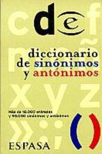 Diccionario de Sinonimos y Antonimos (Espasa Bolsillo)