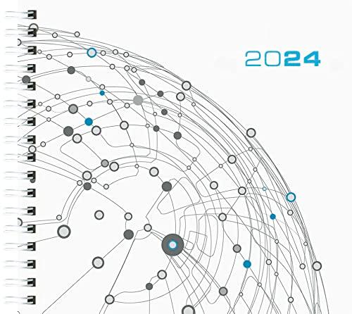 Wochenbuch Assessor 2024 - Bürokalender 15,8x14,7 cm - 1 Woche auf 2 Seiten - mit Ringbindung - Buchkalender - Notizbuch - 790-0098