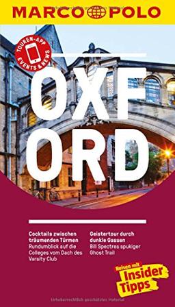 MARCO POLO Reiseführer Oxford: Reisen mit Insider-Tipps. Inkl. kostenloser Touren-App und Event&News