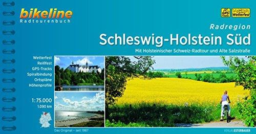 Schleswig - Holstein Süd, Radatlas, wetterfest/reißfest, Spiralbindung, GPS-Tack-Download (Bikeline Radtourenbücher)