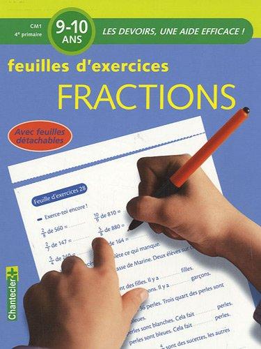 Fractions, CM1-4e primaire, 9-10 ans : feuilles d'exercices