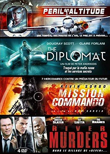 Coffret Action : Péril en Attitude + The Diplomat + Mission Commando + River Murders