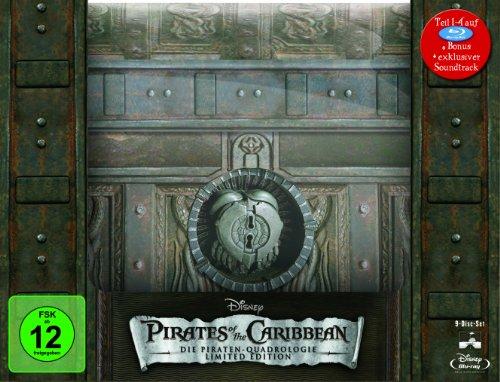 Pirates of the Caribbean - Die Piraten-Quadrologie (Limitierte Collector's Edition Schatztruhe inkl. Soundtrack)  [Blu-ray]