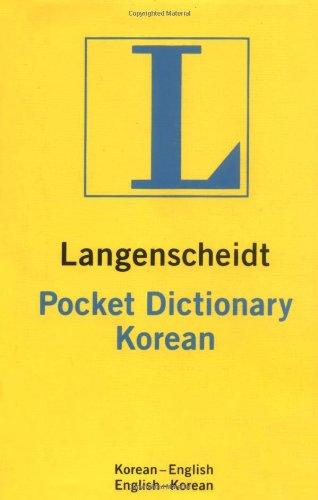 Langenscheidt's Pocket Korean Dictionary (Langenscheidt's Pocket Dictionaries)