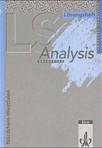 Lambacher-Schweizer, Sekundarstufe II, Neubearbeitung, Analysis (Nordrhein-Westfalen). Grundkurs, Lösungsheft