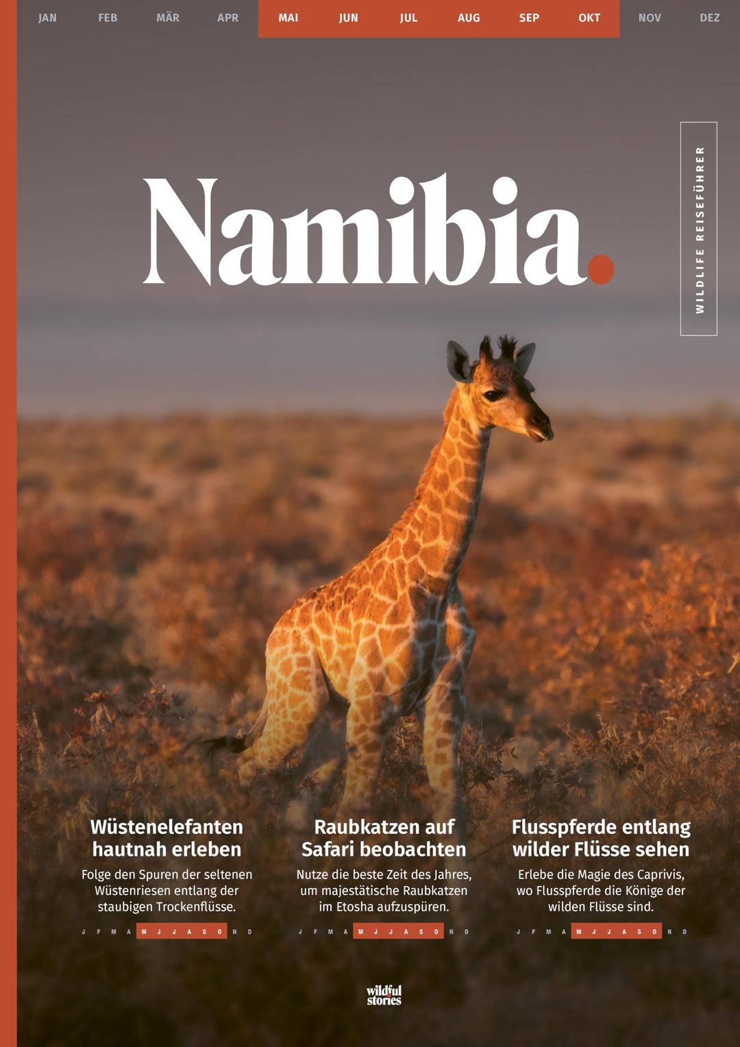 WILDLIFE TOUR GUIDE Reiseführer Namibia: Dein ultimativer Roadtrip-Guide für unvergessliche Tierbeobachtungen als Selbstfahrer (inkl. Etosha-Karte und App)