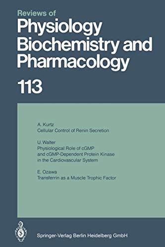 Reviews of Physiology, Biochemistry and Pharmacology (Reviews of Physiology, Biochemistry and Pharmacology, 113, Band 113)