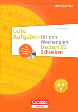 Schreiben 1/2: Kopiervorlagen mit CD-ROM