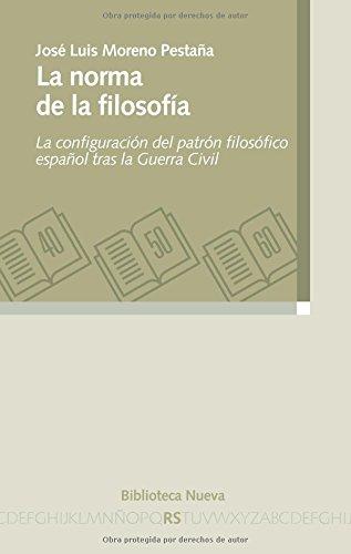 La norma de la filosofía : la configuración del patrón filosófico español tras la Guerra Civil (RAZON Y SOCIEDAD, Band 119)