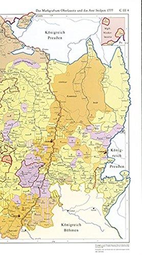 Das Markgraftum Oberlausitz und das Amt Stolpen 1777 1:200 000 mit Beiheft (C III 4): Atlas zur Geschichte und Landeskunde von Sachsen