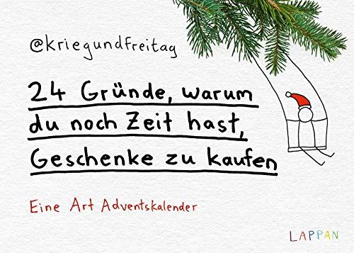 24 Gründe, warum du noch Zeit hast, Geschenke zu kaufen: @kriegundfreitag Adventskalender