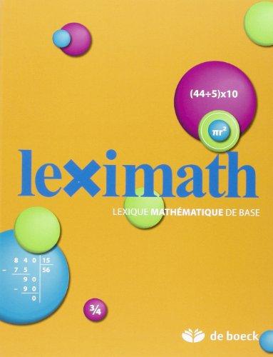 Leximath : lexique mathématique de base