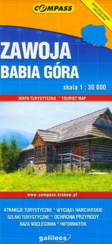 Zawoja Babia Góra mapa turystyczna