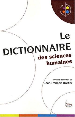 Le dictionnaire des sciences humaines