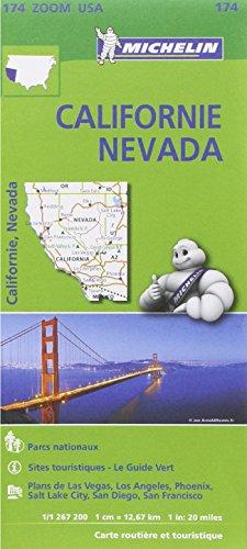 Carte Californie - Névada Michelin