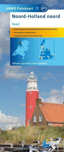 Fietskaart 12 Noord-Holland noord, Texel 1 : 50 000 (ANWB fietskaart (12))