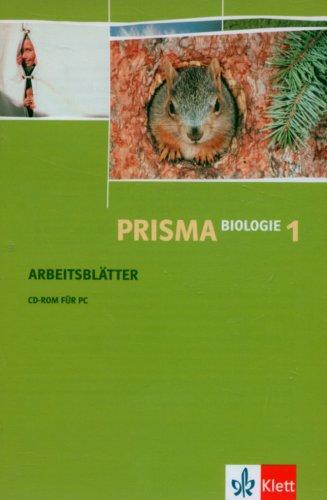 Prisma Biologie, Arbeitsblätter, Tl.1 : Arbeitsblätter, 1 CD-ROM Für Windows 98/2000/XP