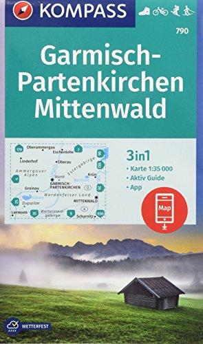 Garmisch-Partenkirchen, Mittenwald: 3in1 Wanderkarte 1:35000 mit Aktiv Guide inklusive Karte zur offline Verwendung in der KOMPASS-App. Fahrradfahren. ... Langlaufen. (KOMPASS-Wanderkarten, Band 790)