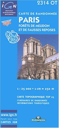 Carte de randonnée : Paris (Série Top 25)