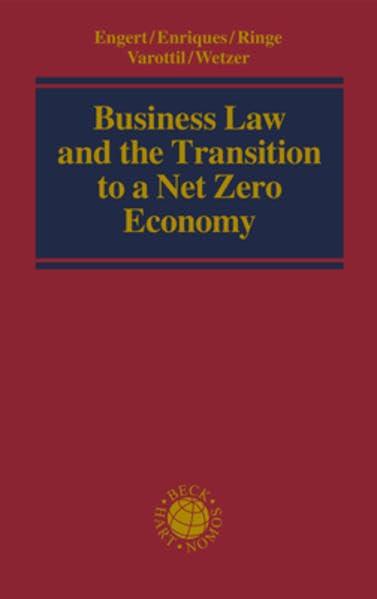 Business Law and the Transition to a Net Zero Economy