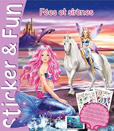 FEES ET SIRENES STICKER AND FUN - 2 EN 1