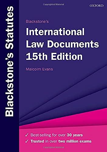 Blackstone's International Law Documents (Blackstone's Statute Series)