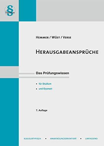 Herausgabeansprüche (Skript Zivilrecht)