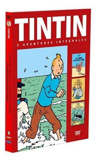 Coffret tintin, vol. 3 : le secret de la licorne ; le trésor de rackham le rouge ; le crabe aux pinces d'or [FR Import]