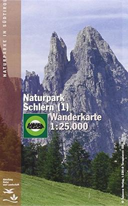 Naturparkkarte Schlern: Wanderkarte Tabacco. 1:25000